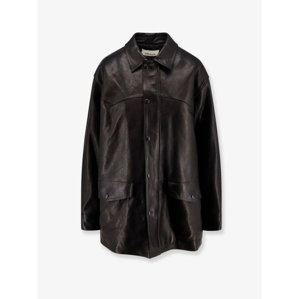 Tonywack Women Long Padded Leather Unisex Jacket